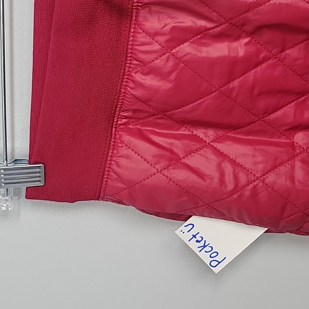 CJ6256-620 NIKE Red berry Quilted Jogger Pants - Picture 2 of 9